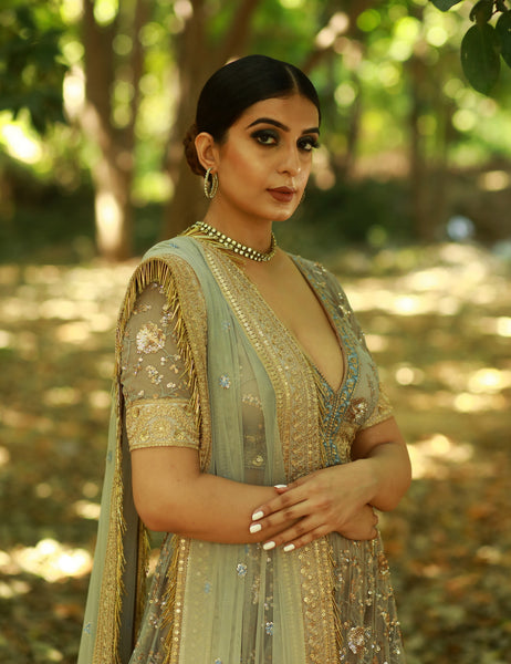 Sand 'n' Grey Lehenga