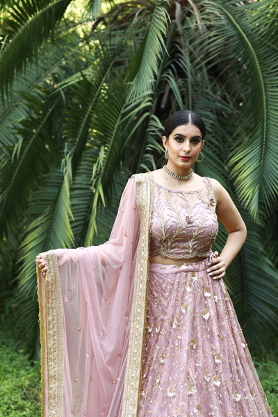 Dusky Pink  Lehenga
