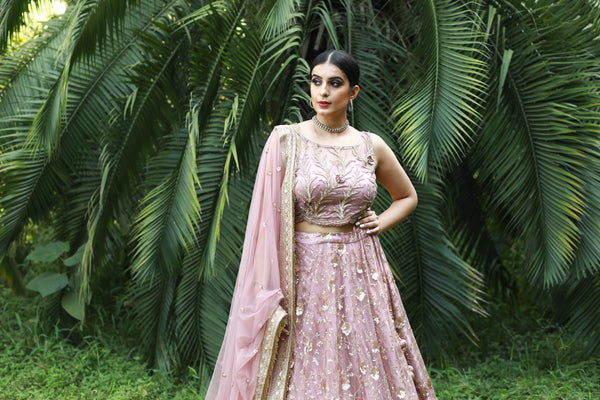 Dusky Pink  Lehenga