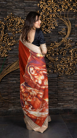 The Rajasthani Soiree - Deep Red Saree