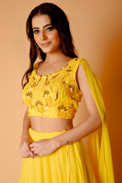 Yellow Sitara Lehenga