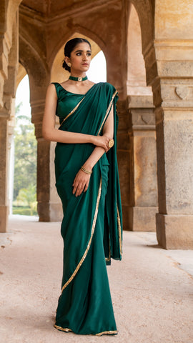My Rang - Rain Forest Green Saree