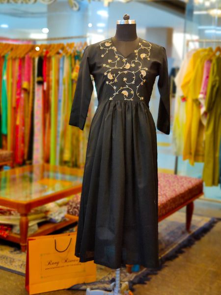 Midnight Black Cinema Dress