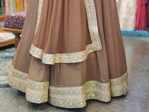 Brown Anarkali