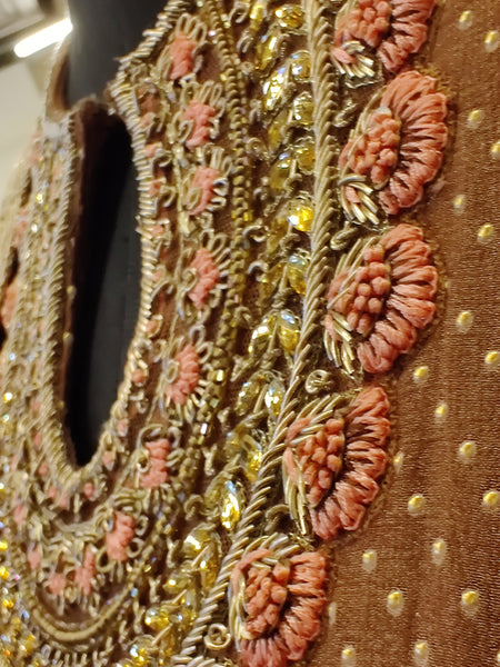 Brown Anarkali