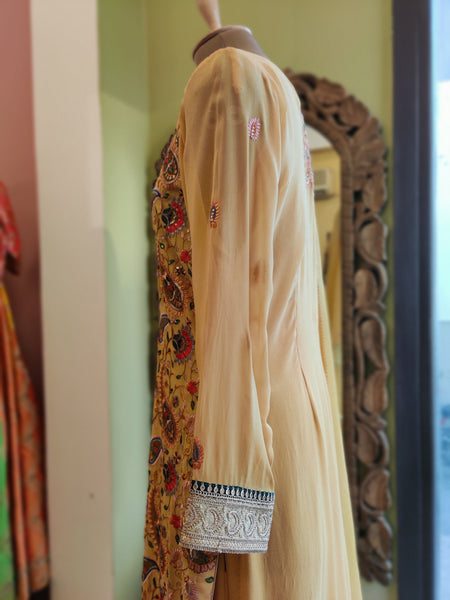 Pastel Yellow Sharara Suit