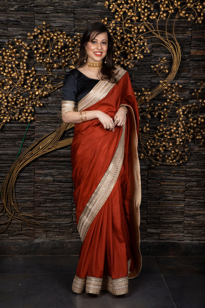 The Rajasthani Soiree - Deep Red Saree