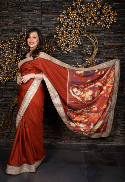 The Rajasthani Soiree - Deep Red Saree