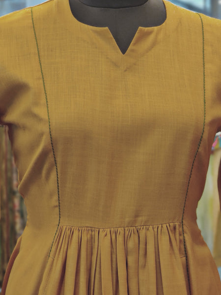 Ochre Yellow Cinema Dress