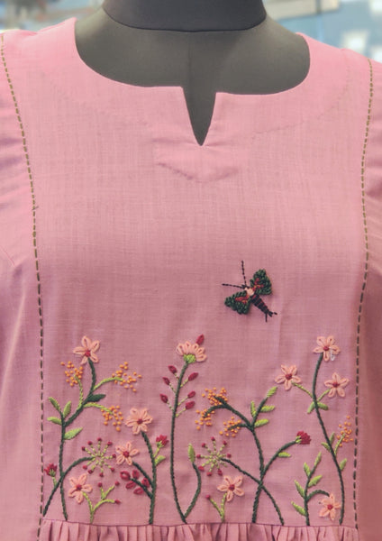 Salmon Pink Cinema Dress