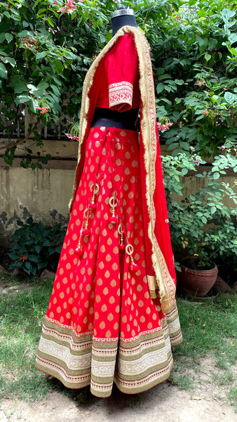 Regal Red Bridal Lehenga