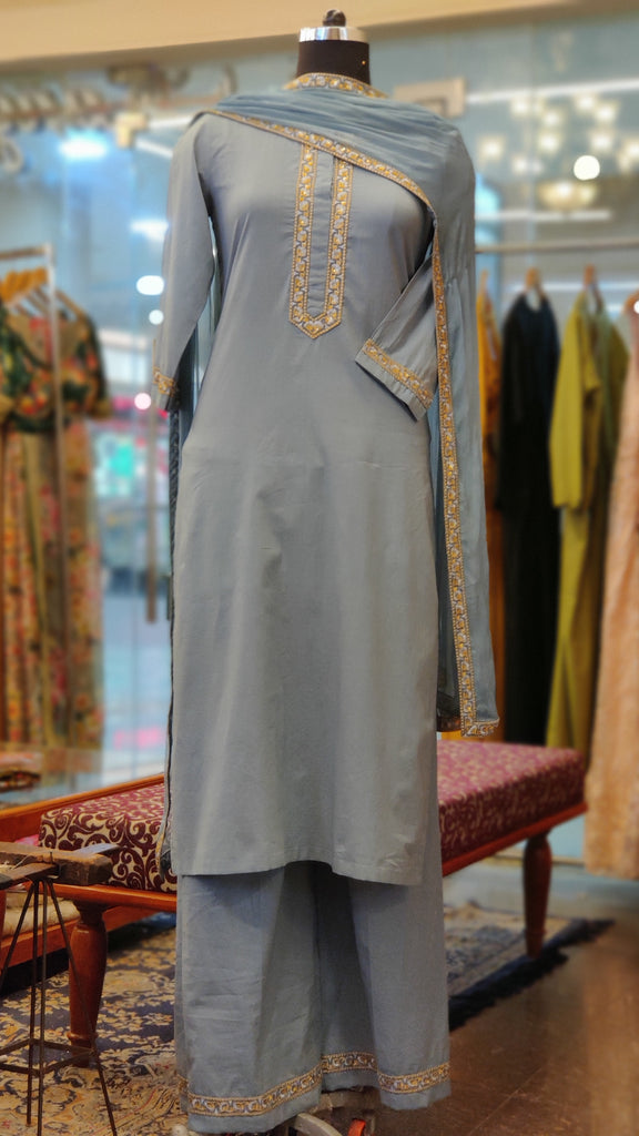 Grey Naaznin Suit Set