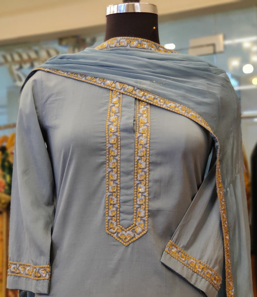 Grey Naaznin Suit Set