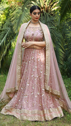 Dusky Pink  Lehenga