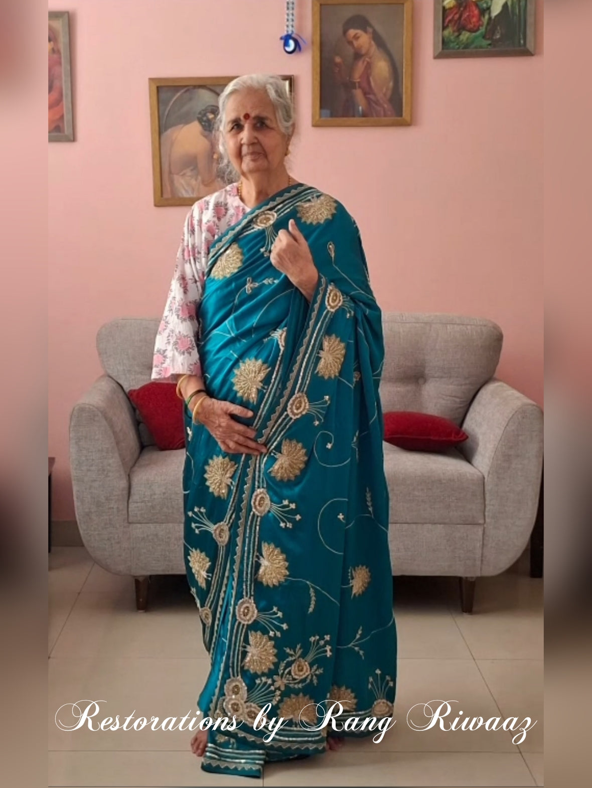Draped in 6 yards of history - My mom's story