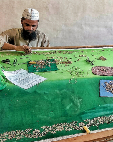 Gota Patti Saree Restoration